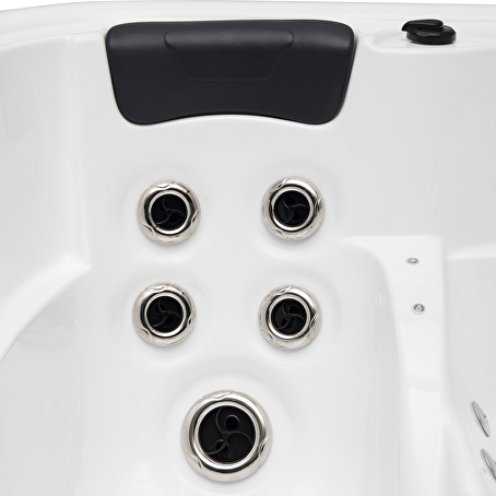 Jetstream 5-persoons Outdoor Spa - 2 ligbedden - Wit / zwart
