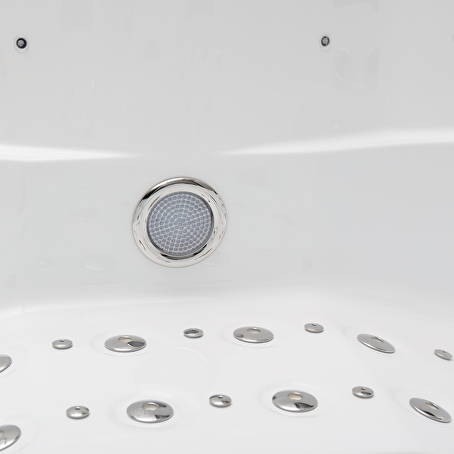Jetstream 5-persoons Outdoor Spa - 2 ligbedden - Wit / hout