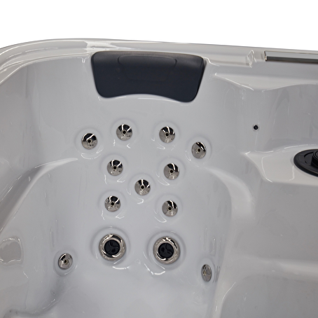 Jetstream 5-persoons Outdoor Spa - 2 ligbedden - Wit / hout