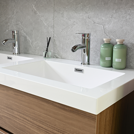 Badkamermeubelset Helena 120 cm - donker hout decor