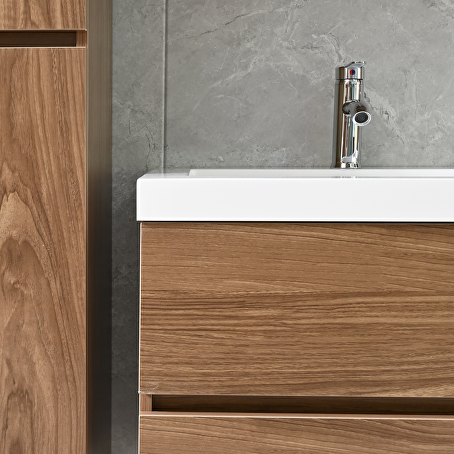Badkamermeubelset Helena 120 cm - donker hout decor